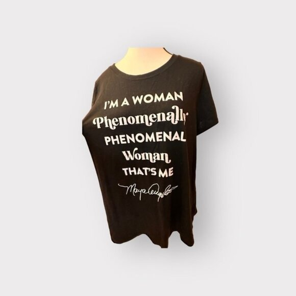 Women’s Torrid Black Graphic Tee Slim Fit Crew Tee – Maya Angelou Women 1 1X 1XL - Picture 7 of 10
